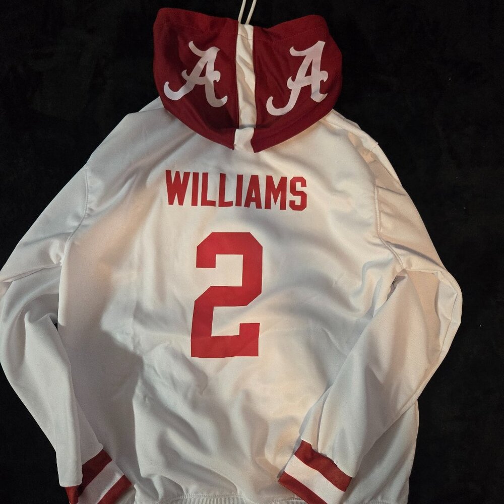 Logo Athletic Women's Alabama Crimson Tide Crimson/White Hoodie Football Jersey